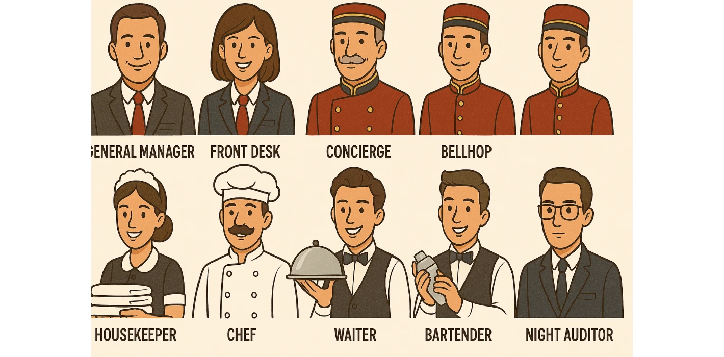 Toàn Tập Các Chức Danh Trong Ngành Khách Sạn