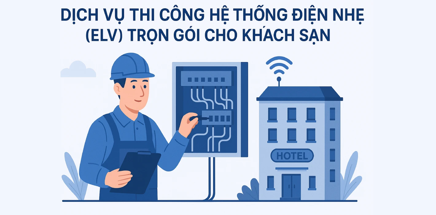 Dịch vụ thi công hệ thống điện nhẹ (ELV) trọn gói cho khách sạn