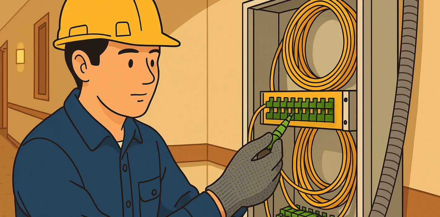 Dịch vụ thi công truyền dẫn quang & mạng cáp quang nội bộ cho khách sạn