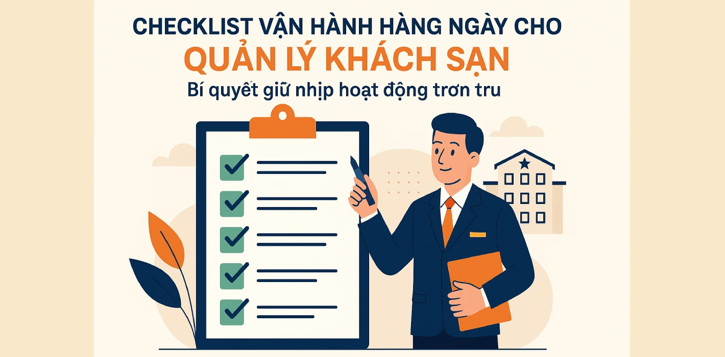 Checklist vận hành hàng ngày cho Quản lý khách sạn