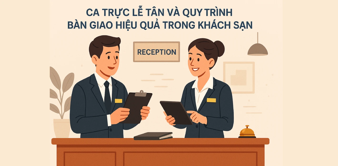 Ca trực lễ tân và quy trình bàn giao hiệu quả trong khách sạn