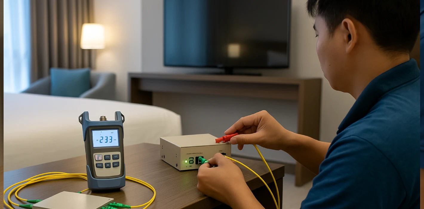 Giải pháp truyền tín hiệu truyền hình qua cáp quang cho khách sạn