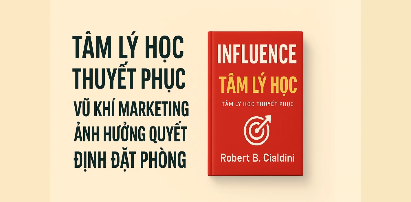 “Influence – Tâm lý học thuyết phục” – Vũ khí marketing ảnh hưởng quyết định đặt phòng