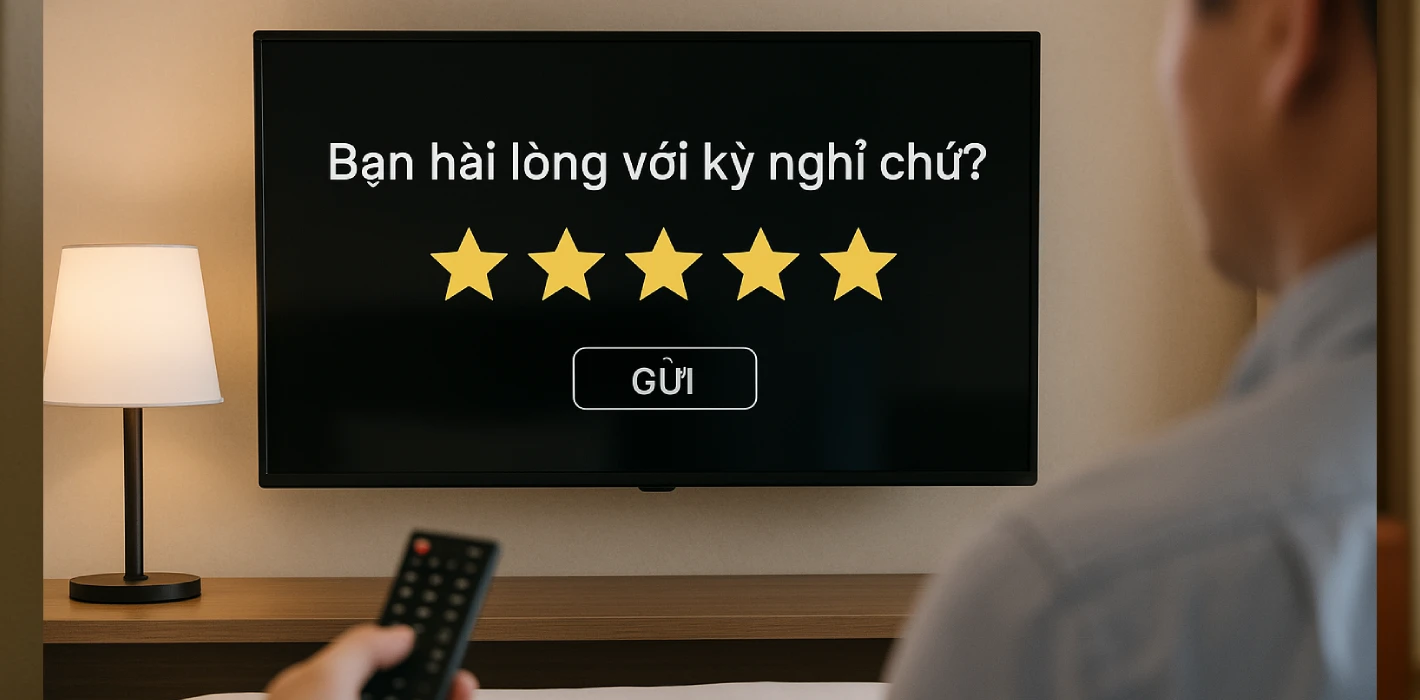 Gửi khảo sát đánh giá khách ngay trên IPTV – Bí quyết tăng phản hồi và cải thiện dịch vụ