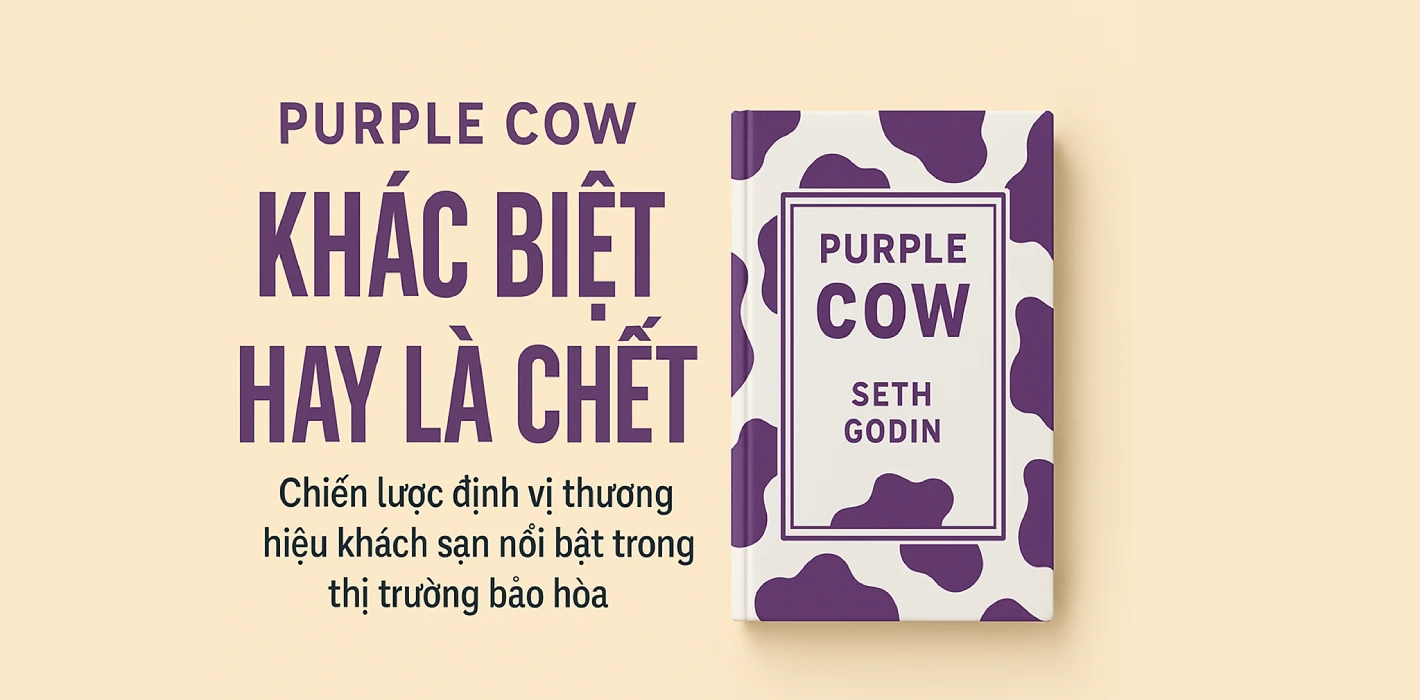 “Purple Cow – Khác biệt hay là chết” – Chiến lược định vị thương hiệu khách sạn nổi bật trong thị trường bão hoà