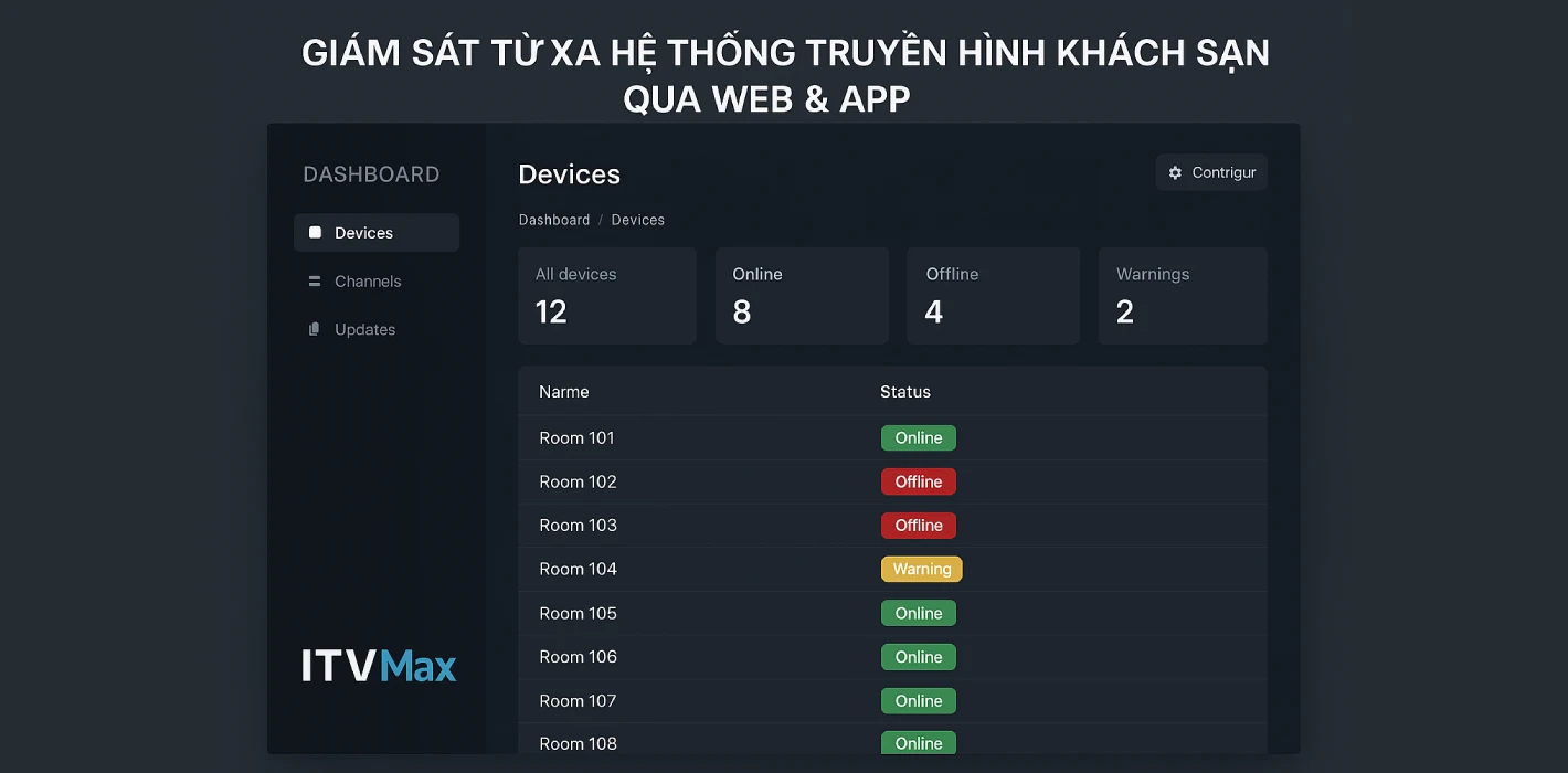 Hướng Dẫn Giám Sát Từ Xa Hệ Thống Truyền Hình Khách Sạn