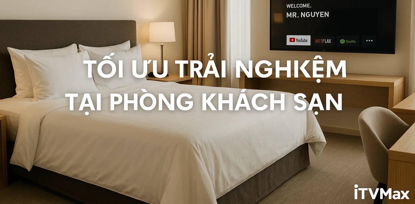 Tối ưu trải nghiệm tại phòng khách sạn