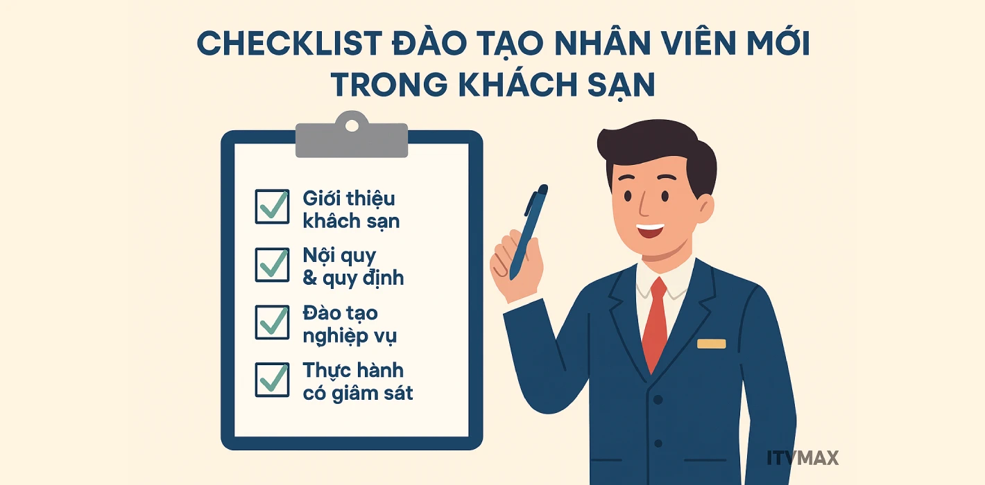 Checklist đào tạo nhân viên mới trong khách sạn
