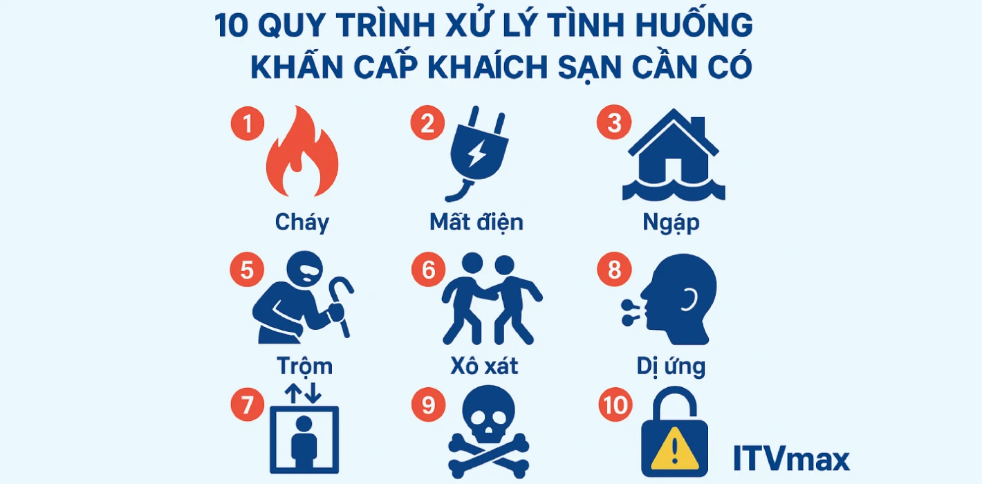 Hướng dẫn xây dựng quy trình xử lý tình huống khẩn cấp trong khách sạn
