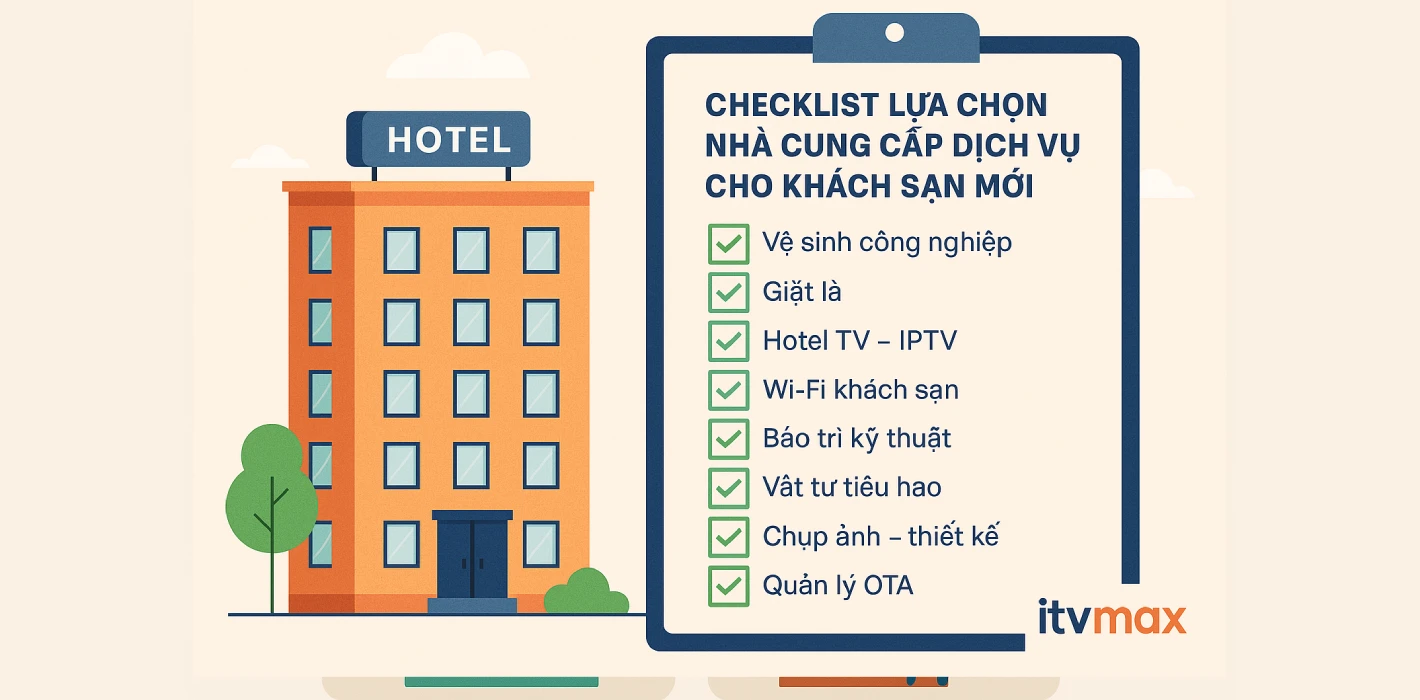 Checklist Lựa Chọn Nhà Cung Cấp Dịch Vụ Cho Khách Sạn Mới