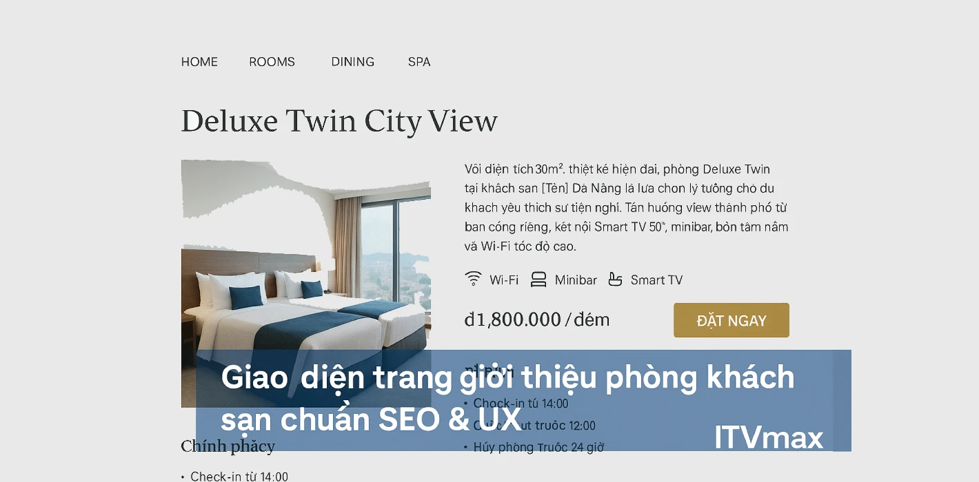 Thiết kế & tối ưu trang giới thiệu phòng chuẩn SEO
