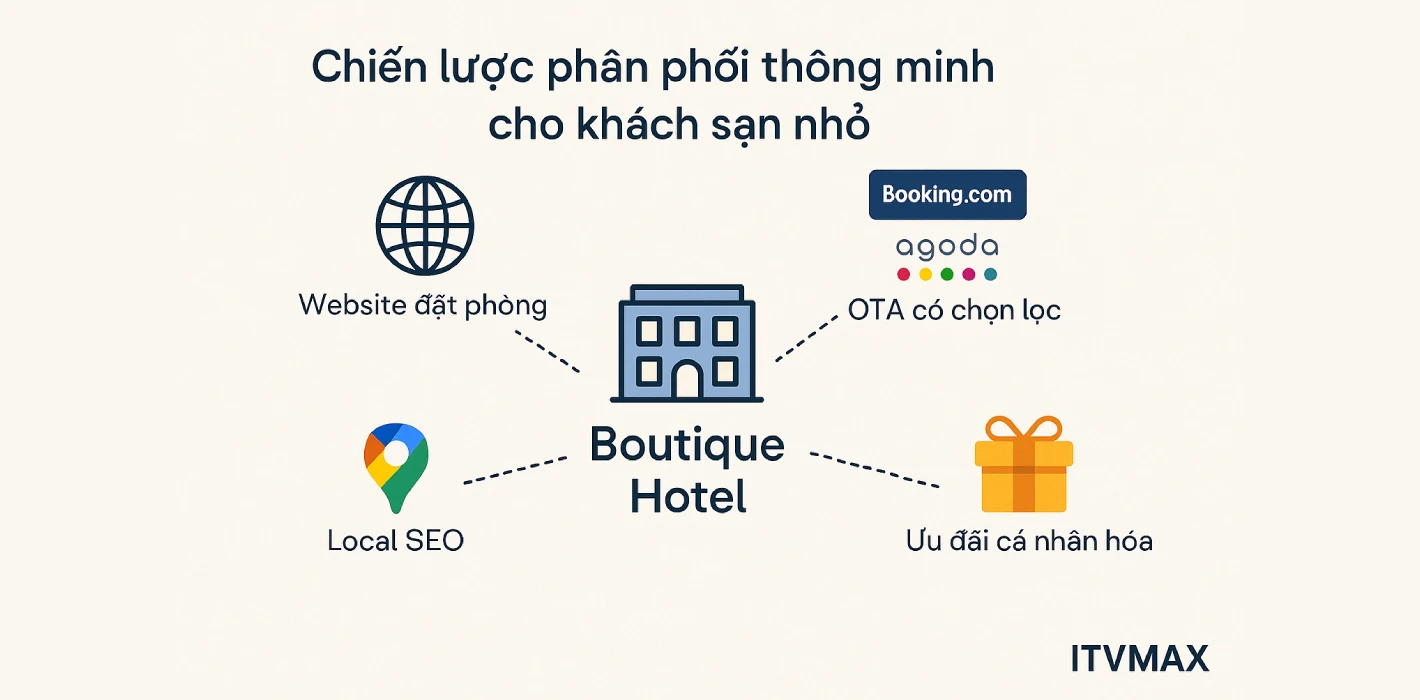 Chiến lược phân phối thông minh cho khách sạn nhỏ và boutique hotel