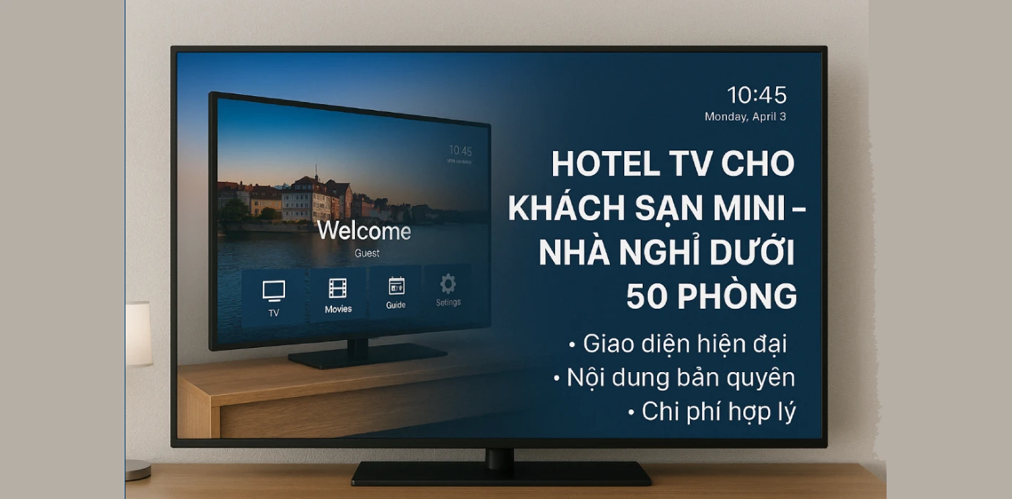 Giải Pháp Hotel TV Cho Khách Sạn Mini – Nhà Nghỉ Dưới 50 Phòng