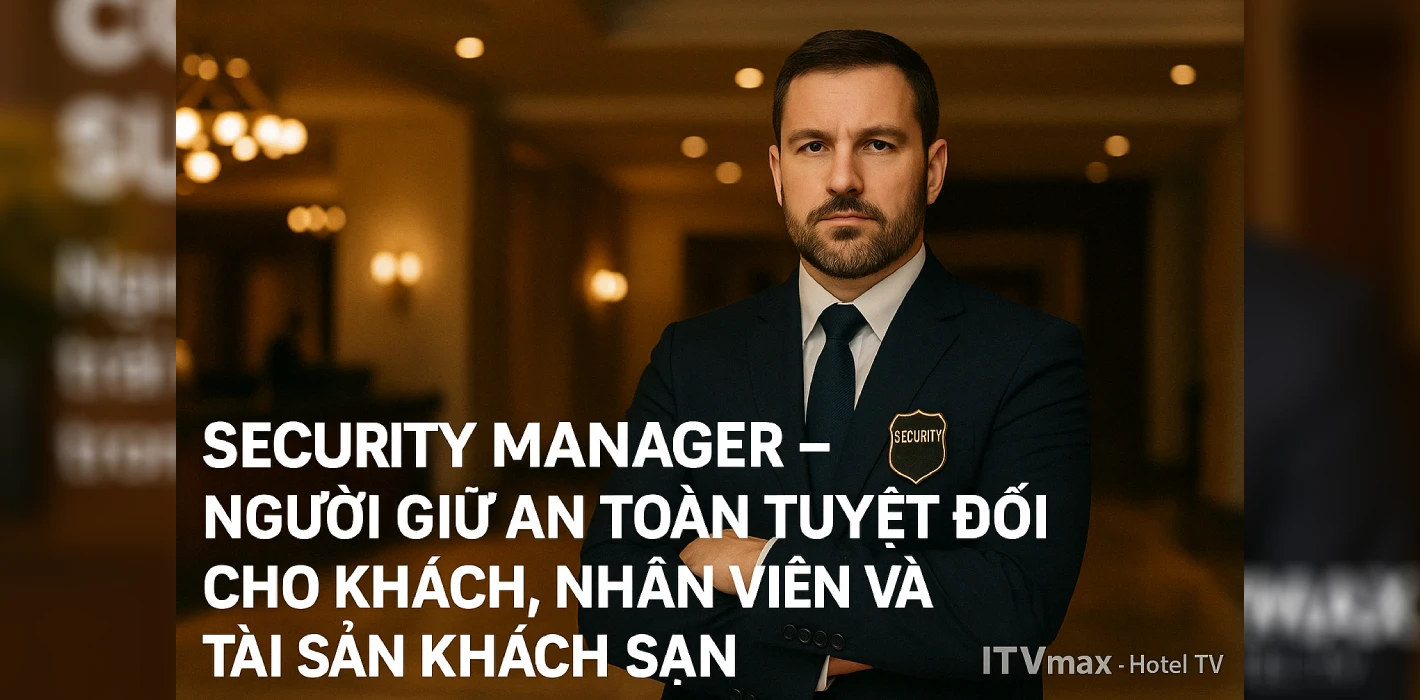Security Manager – Người giữ an toàn tuyệt đối cho khách, nhân viên và tài sản khách sạn
