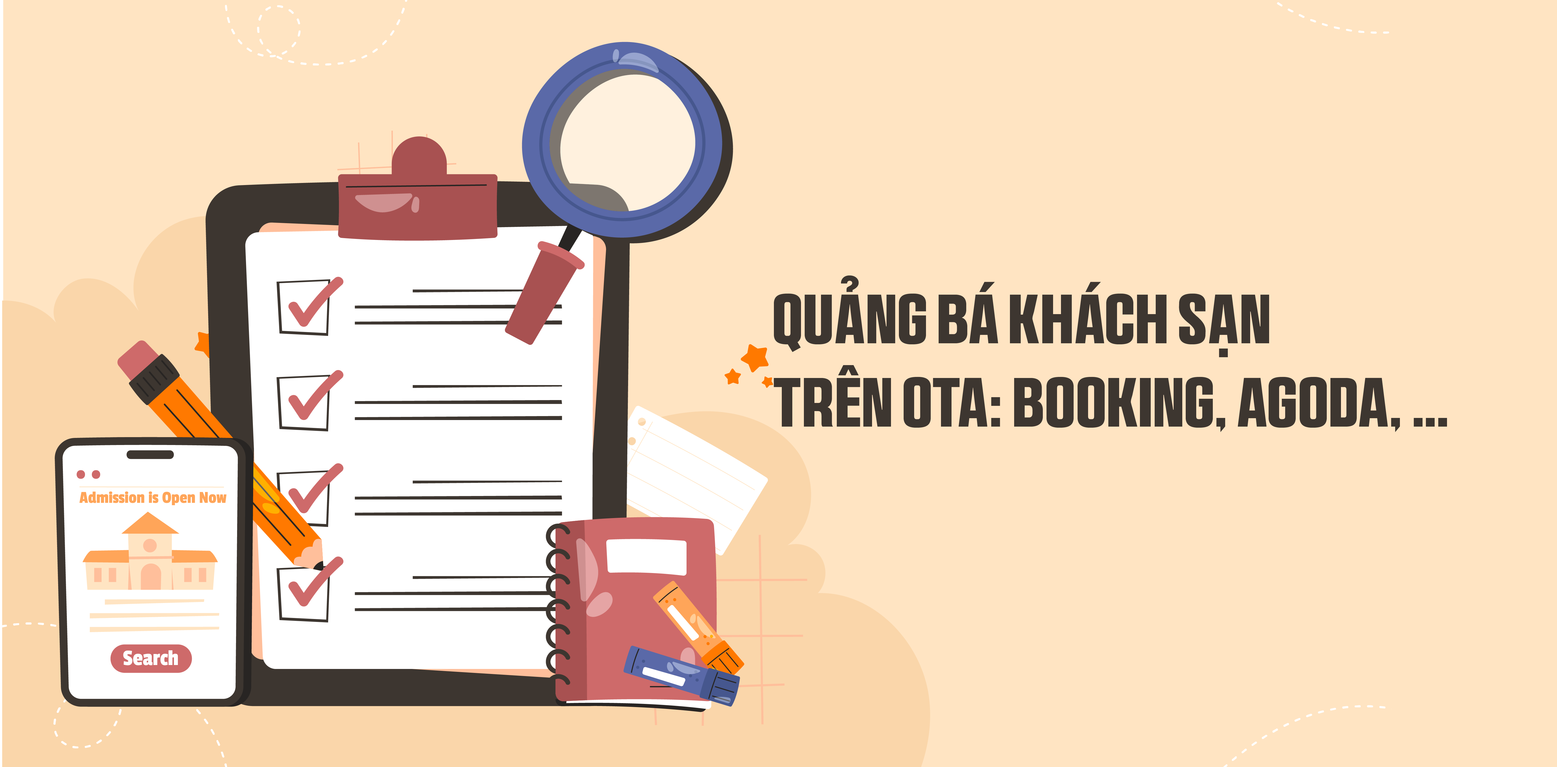 Quảng bá khách sạn trên OTA: Booking, Agoda, ...