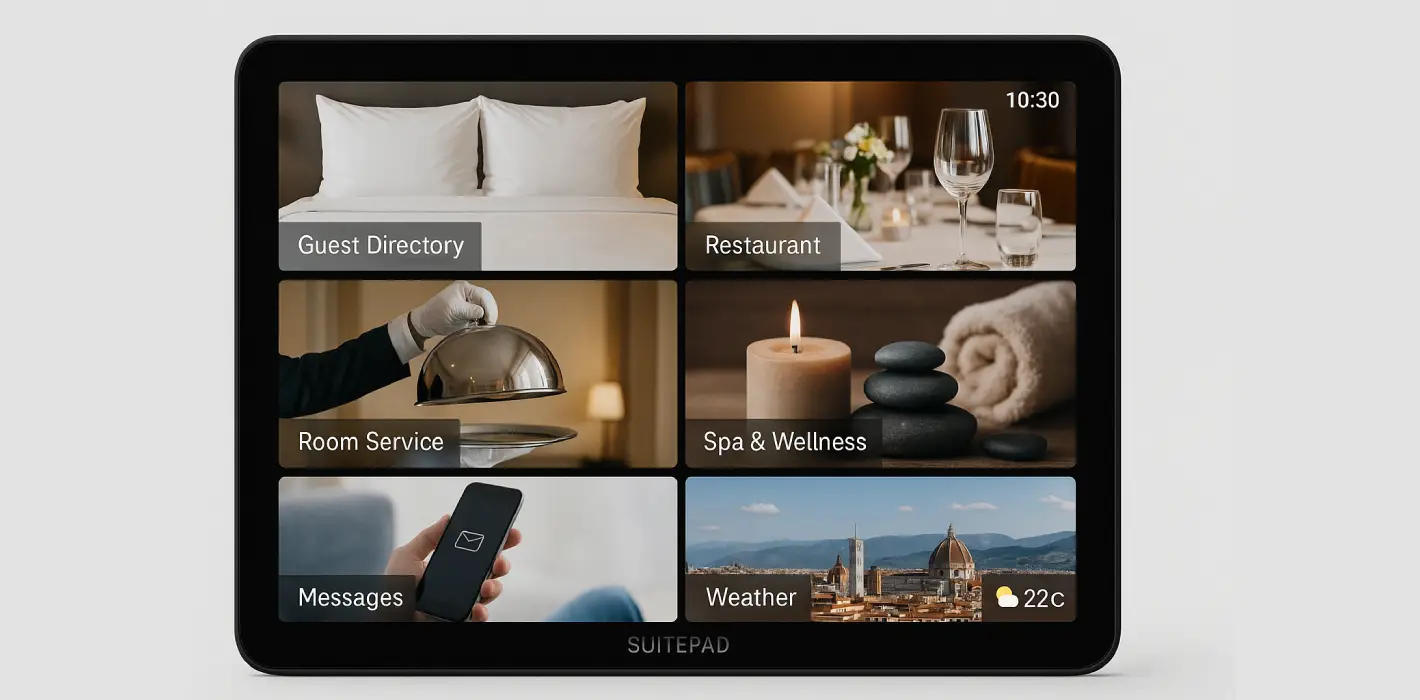 SuitePad – Digital Compendium: Giải Pháp Số Hóa Tiện Ích Phòng Nghỉ Khách Sạn