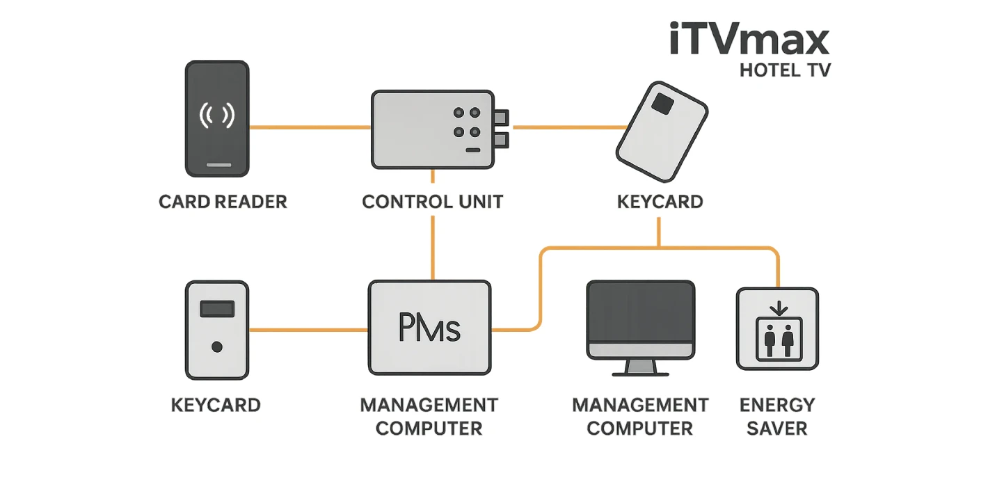Sơ Đồ Hệ Thống Khóa Cửa Từ Trong Khách Sạn