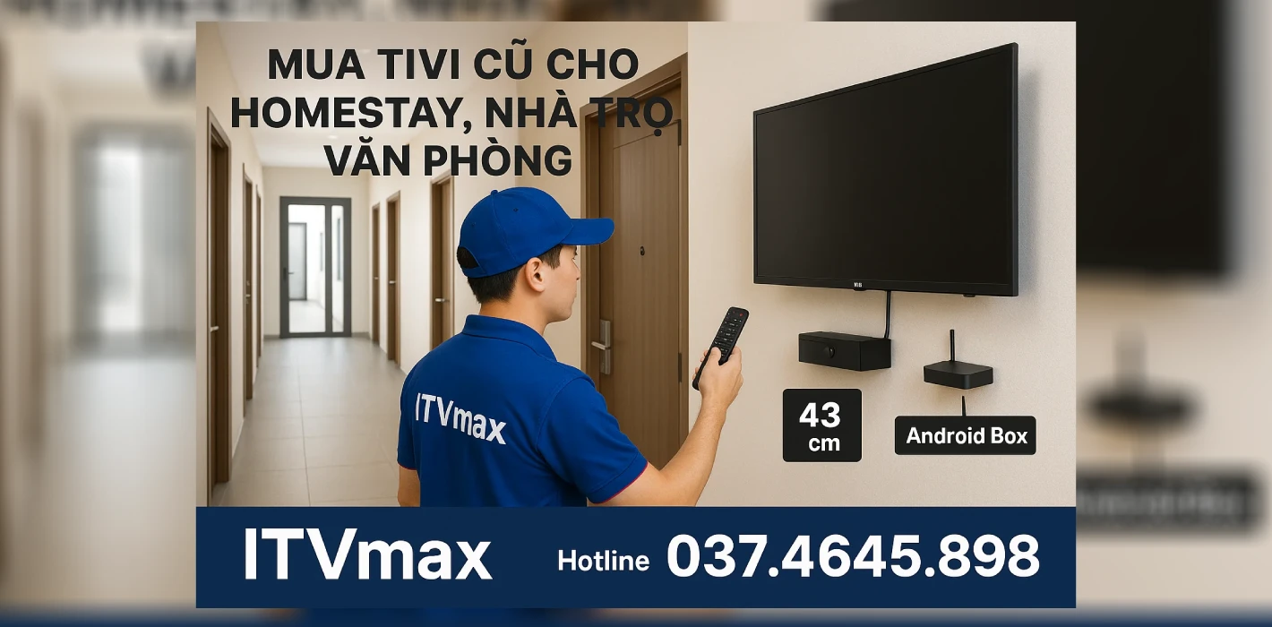 Mua Tivi Cũ Cho Homestay, Nhà Trọ, Văn Phòng Tại Hà Nội | Tiết Kiệm Mà Hiệu Quả