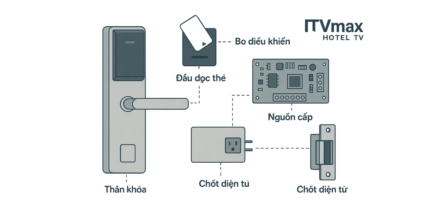 Khóa Cửa Từ Khách Sạn Là Gì? Nguyên Lý Hoạt Động & Ứng Dụng Thực Tế