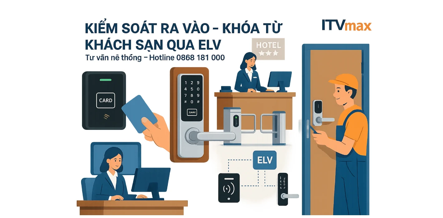 Hệ Thống Kiểm Soát Ra Vào & Khoá Từ Khách Sạn Qua ELV | Tối Ưu An Ninh