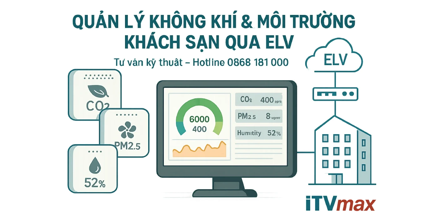 Quản Lý Chất Lượng Không Khí Khách Sạn Qua ELV | Cảm Biến Môi Trường Thông Minh