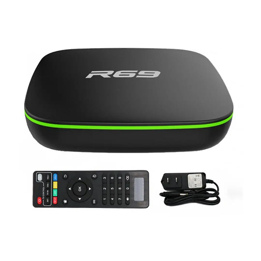 R69 Smart Set Top Tv Box 4k High Definition Quad-core 2.4g Wifi 1080p 2gb16gb1