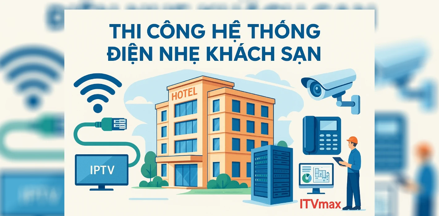 Thi Công Hệ Thống Điện Nhẹ (ELV) Khách Sạn: Internet, Wi-Fi, IPTV, Tổng Đài, Camera, BMS