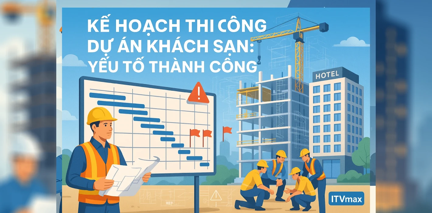 Lập Kế Hoạch Thi Công Dự Án Khách Sạn: Yếu Tố Thành Công, Tiến Độ & Quản Lý Rủi Ro