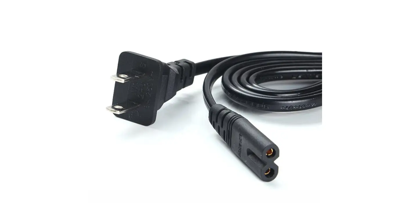 Dây nguồn sạc laptop Dell 2 chân cắm vào ổ điện5