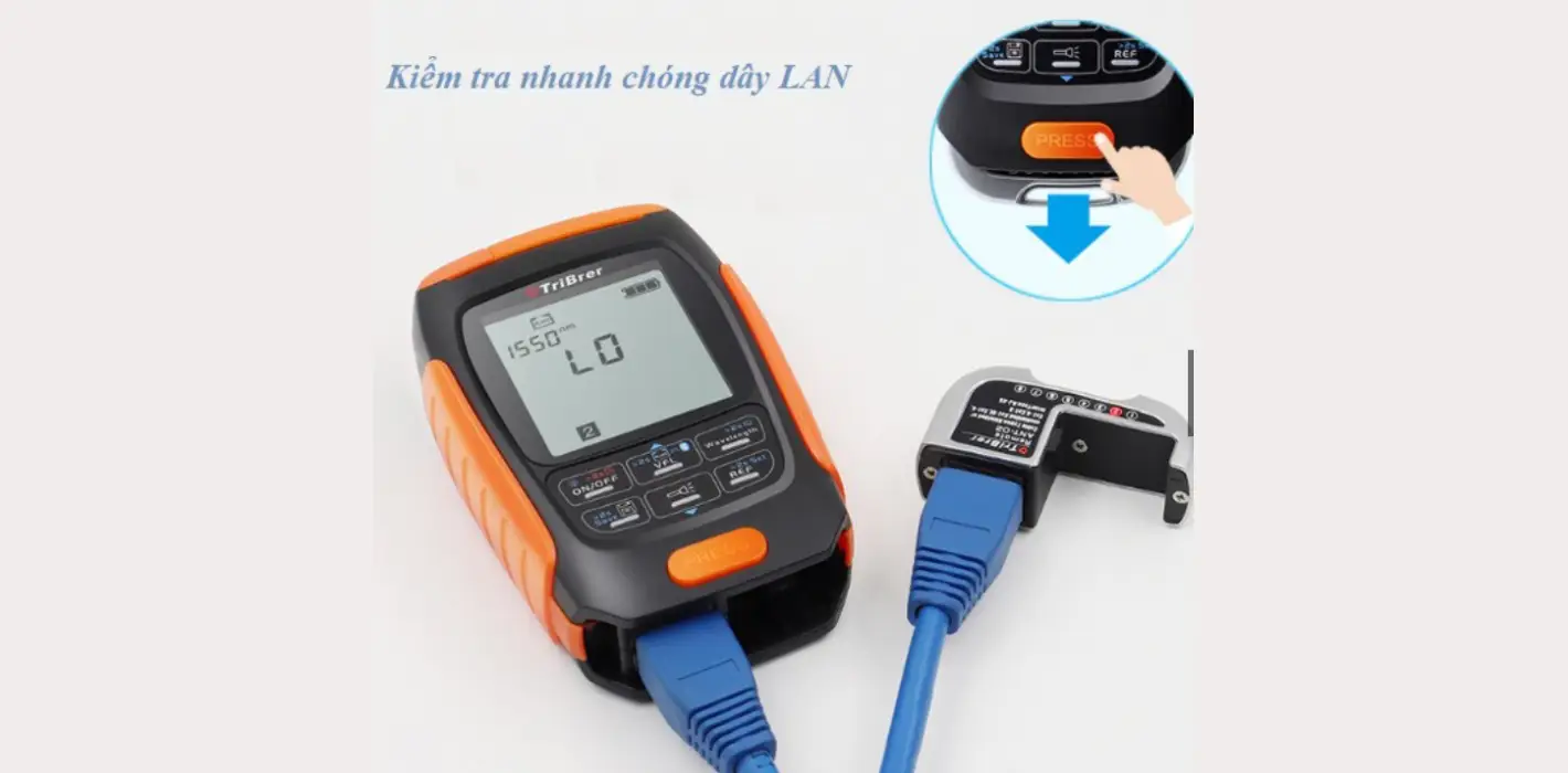 Máy đo công suất quang TriBrer APM50NT 15Km 4 in1 Soi VFL...0