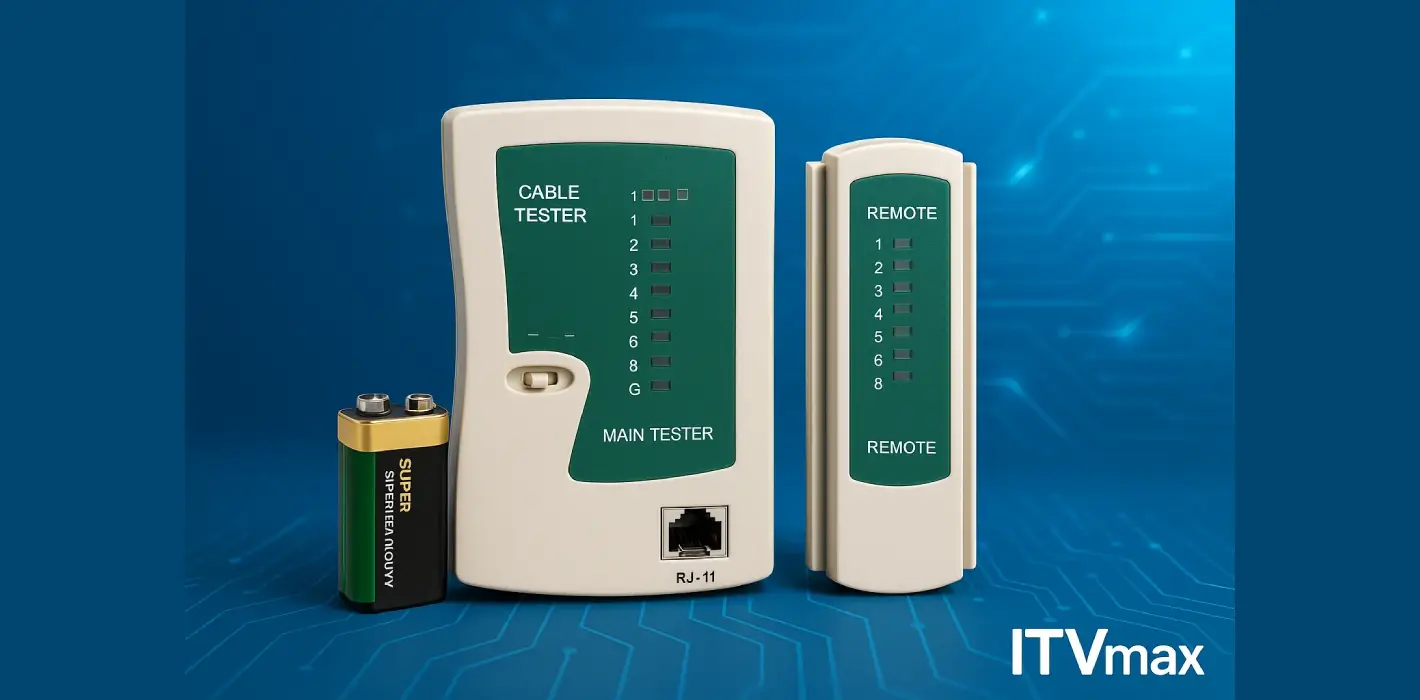 Hộp Test Cáp Mạng Đa Năng RJ-11 RJ-45 Tặng Kèm Pin 9V loại tốt
