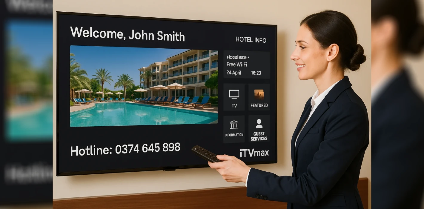 Hotel TV là gì? Tìm hiểu hệ thống truyền hình khách sạn và khác biệt so với TV thông thường