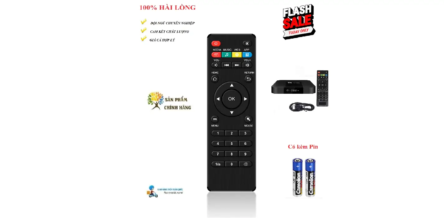 Remote Điều khiển đầu BOX ANDROID TIVI BOX TX3 Mini XS97Q