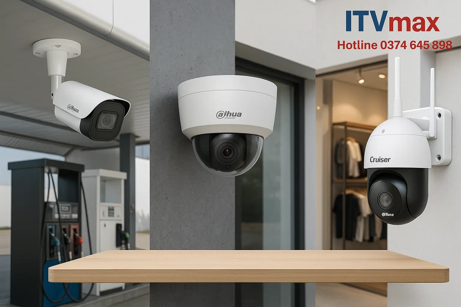 Dòng camera Dahua Bullet, Dome, Cruiser lắp tại nhà xưởng, shop, ngoài trời.