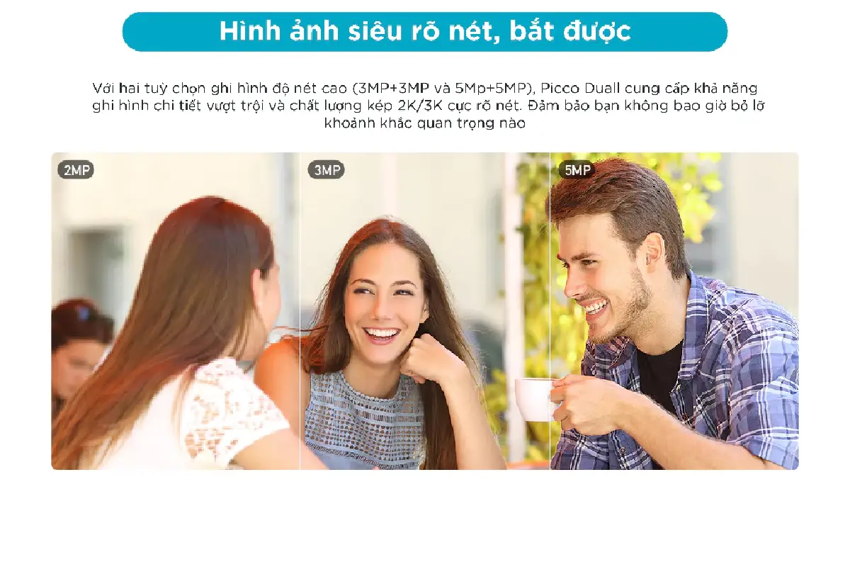 Camera ngoài trời DAHUA Picoo Dual D1 (6MP/10MP) I 2 ống kính2