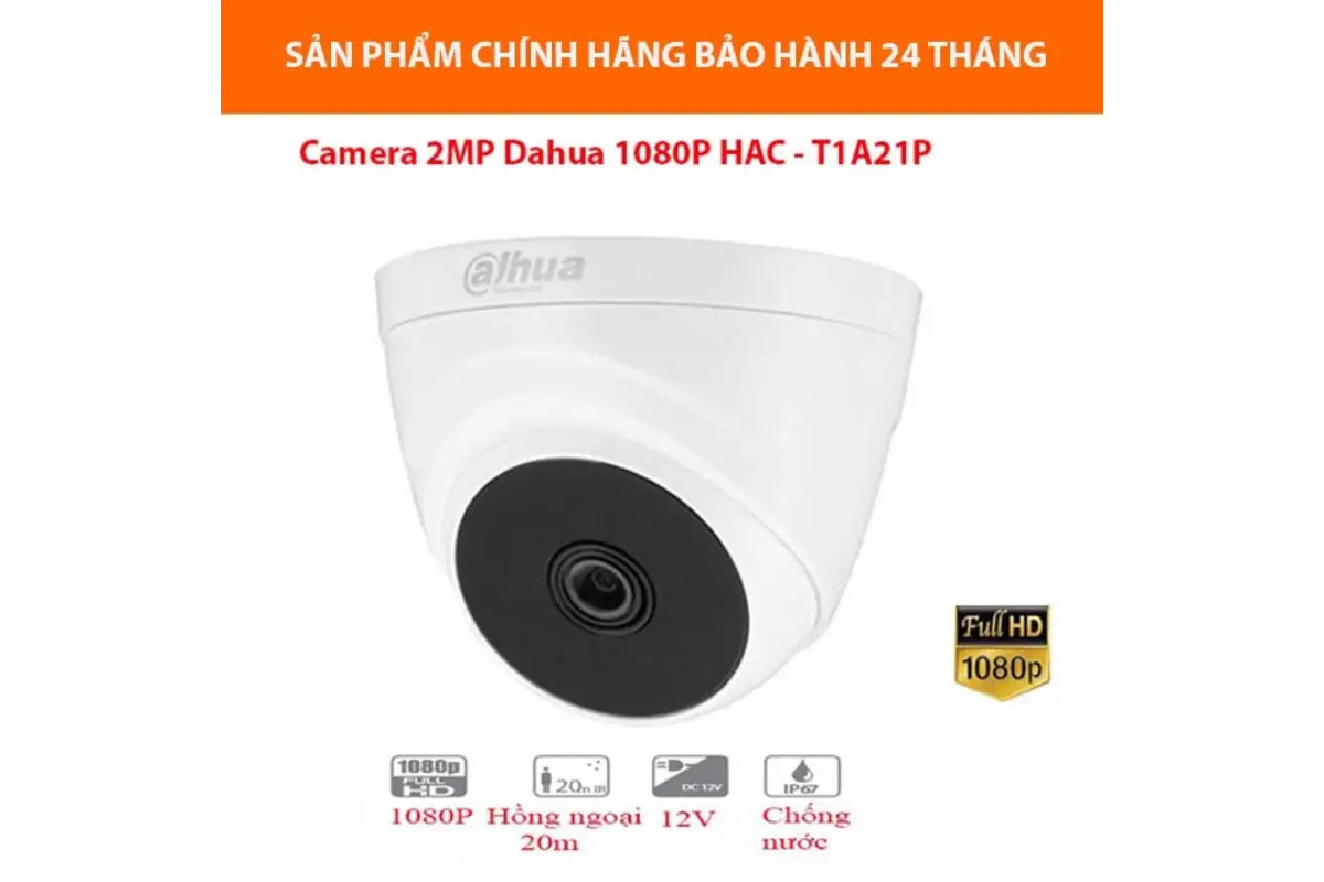 Camera giám sát DAHUA HAC-T1A21P HDCVI Cooper 2MP1