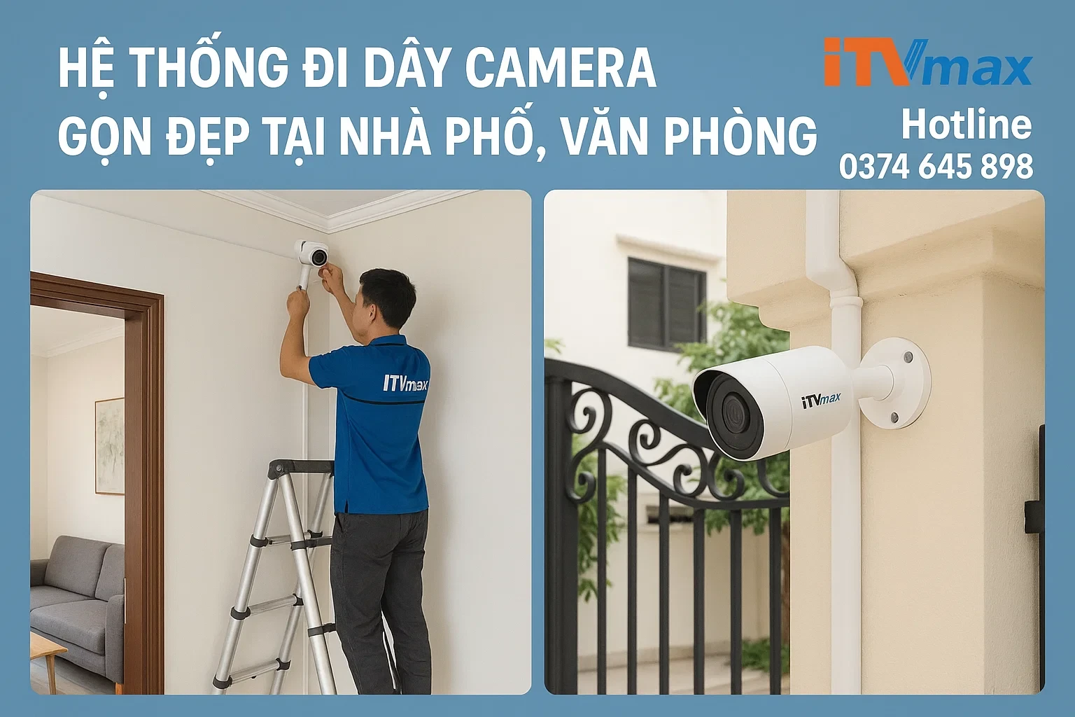 Đi Dây Camera Gọn Đẹp, An Toàn – Hướng Dẫn & Kinh Nghiệm Thực Tế 2025