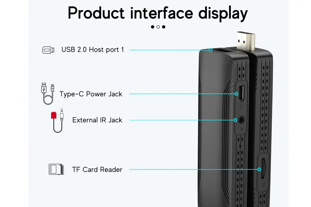Android TV 12.0 TV Box Stick HDR Set Top OS 4K Bluetooth 5.01