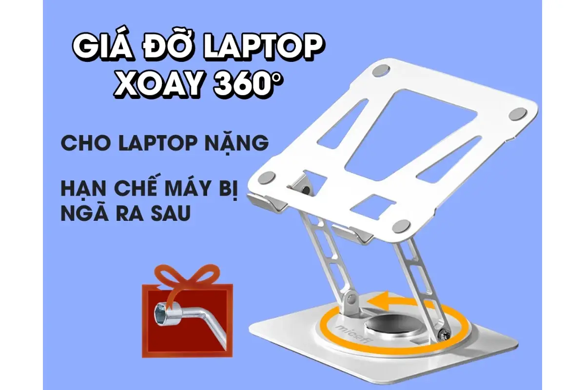 Giá Đỡ Laptop Micofi Ipad, Máy Tính Bảng, Kê Tablet Xoay 360 Độ