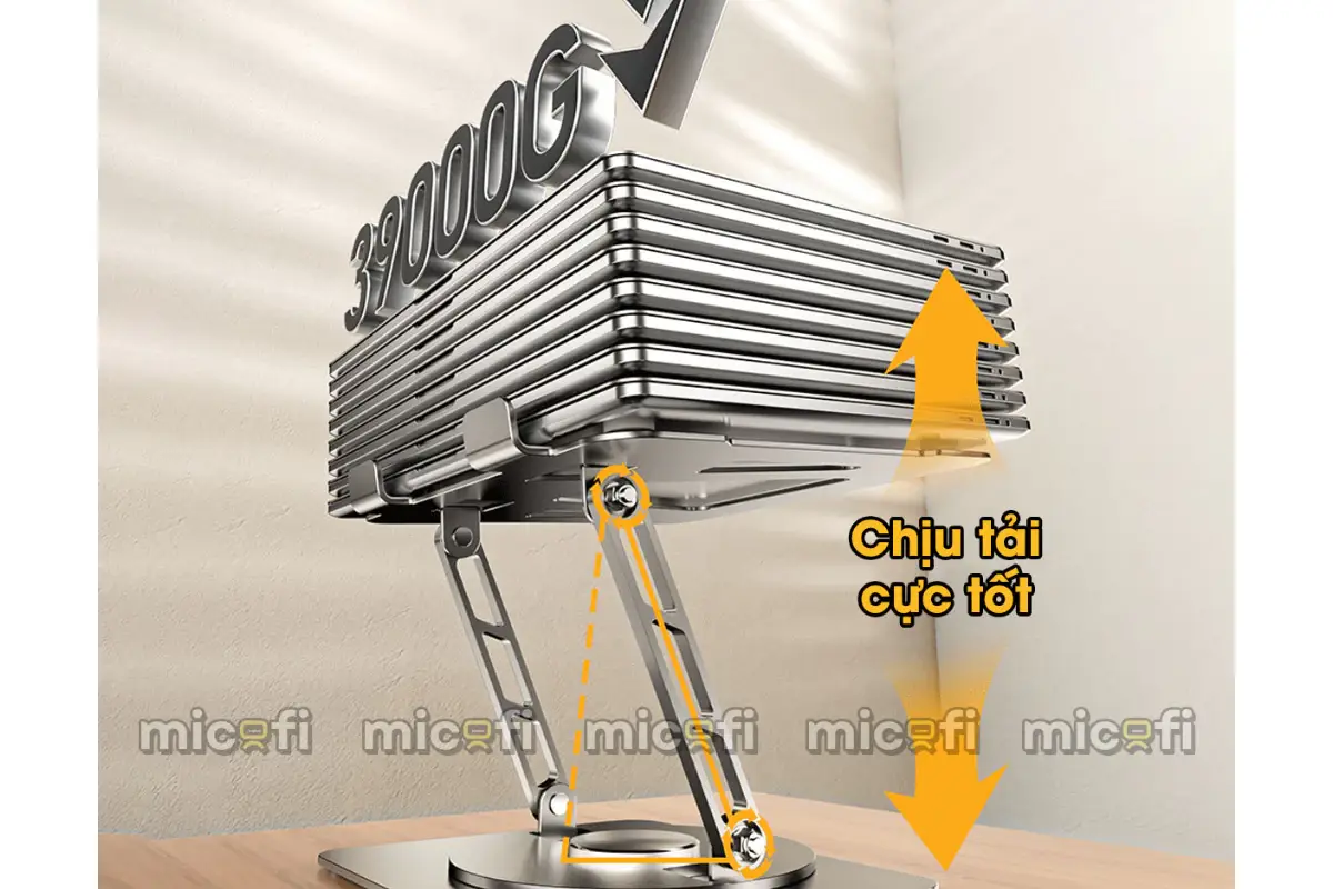 Giá Đỡ Laptop Micofi Ipad, Máy Tính Bảng, Kê Tablet Xoay 360 Độ3