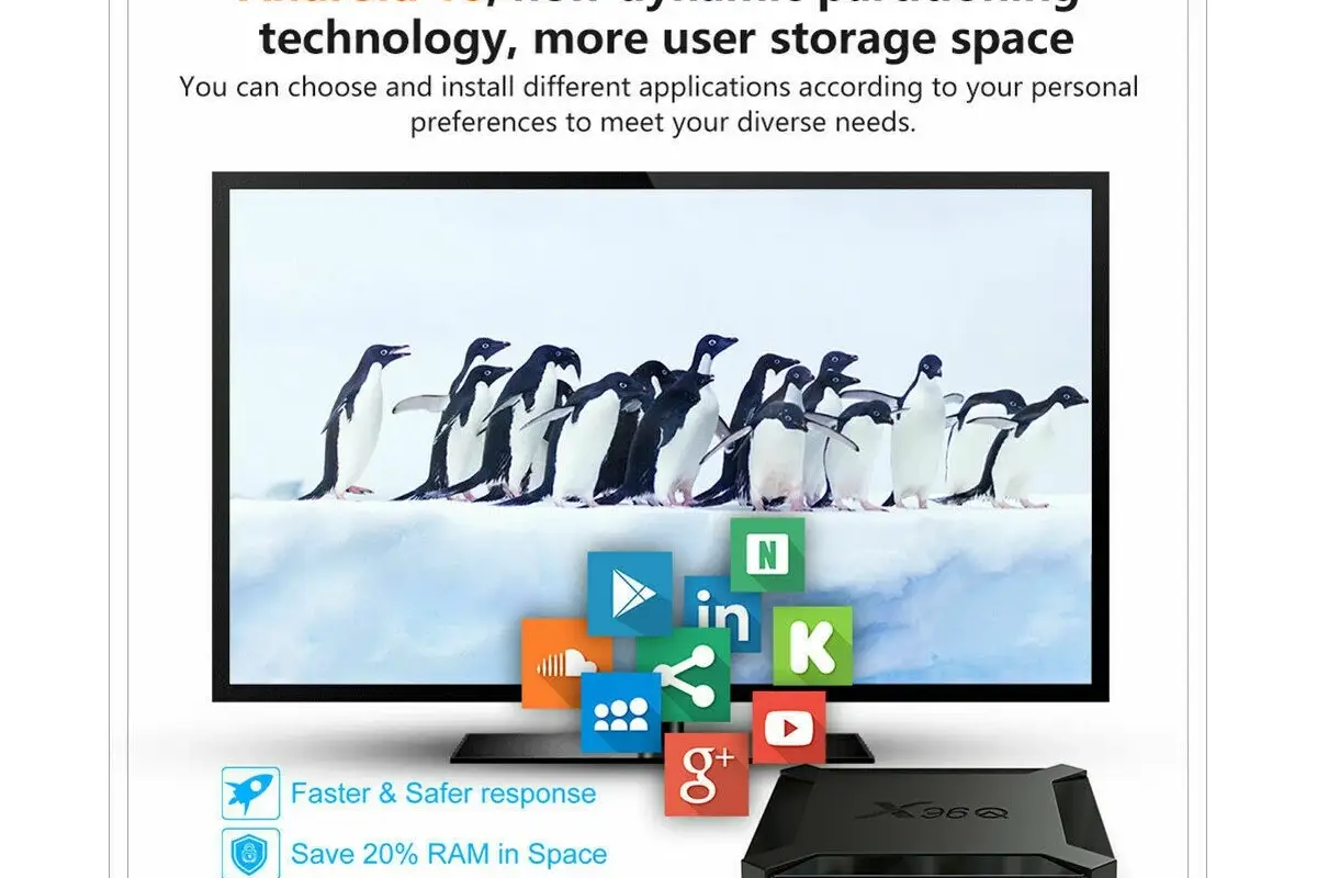 X96q 4K HD TV BOX HD Mạng Thông Minh TV Set Top BOX Android 102