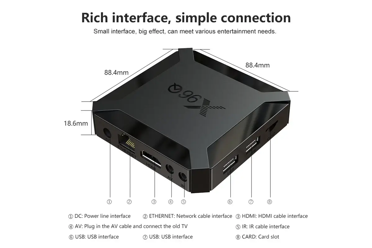 X96q 4K HD TV BOX HD Mạng Thông Minh TV Set Top BOX Android 100