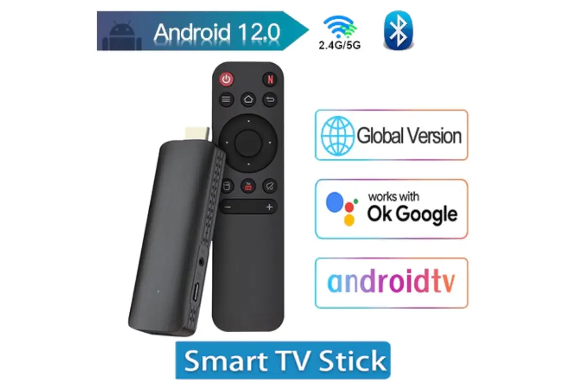 Android TV 12.0 TV Box Stick HDR Set Top OS 4K Bluetooth 5.0