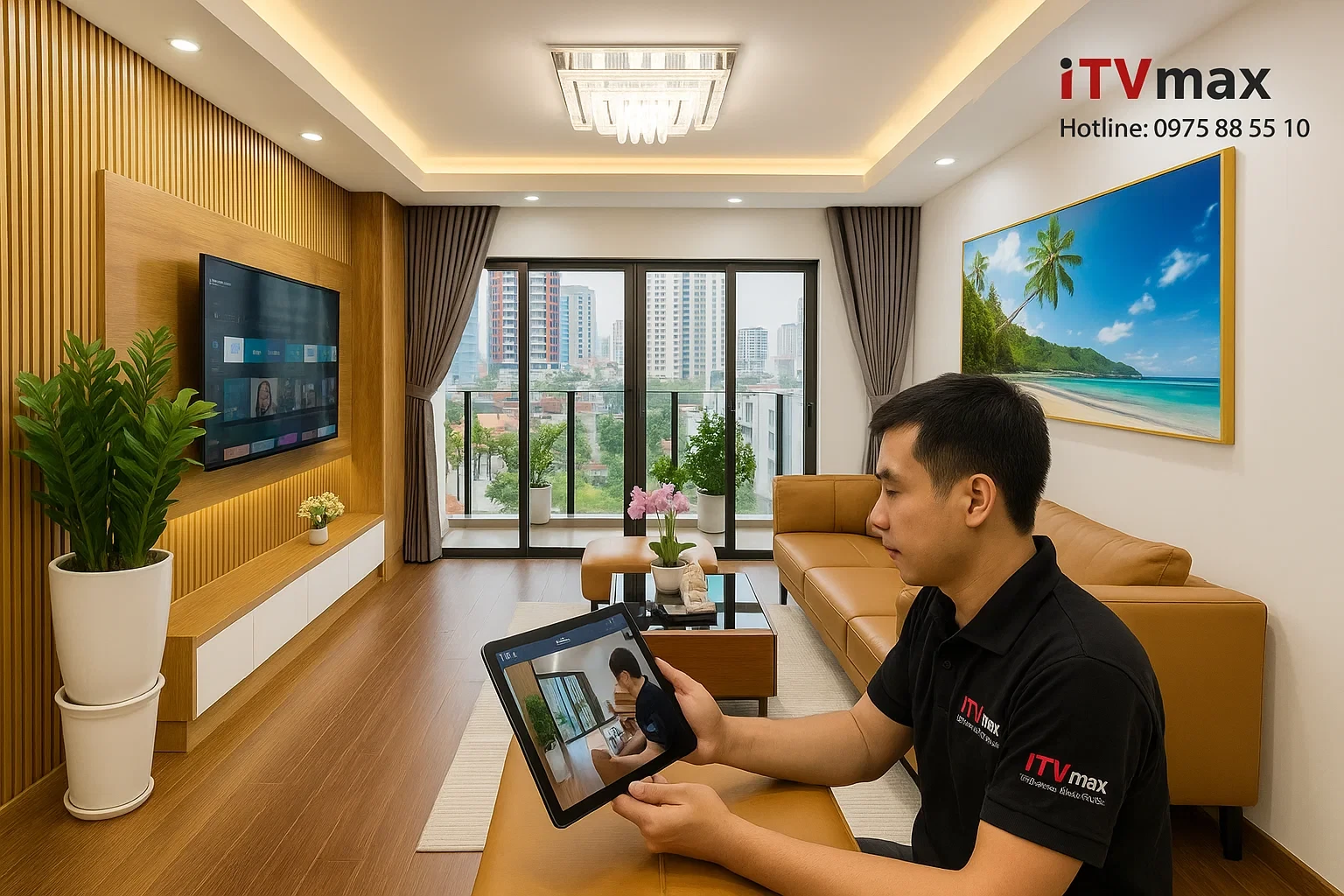 lắp camera wifi EZVIZ tại căn hộ chung cư The Pride Hà Đông