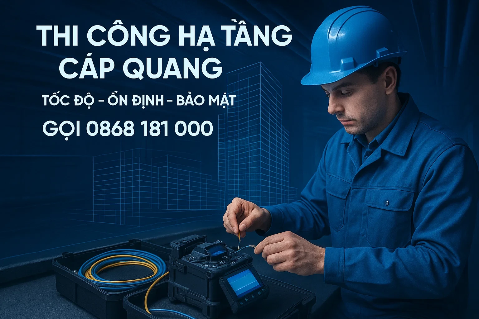 Thi Công Hạ Tầng Cáp Quang Cho Tòa Nhà, Khách Sạn, Nhà Máy – Chuẩn, Nhanh, Bảo Mật