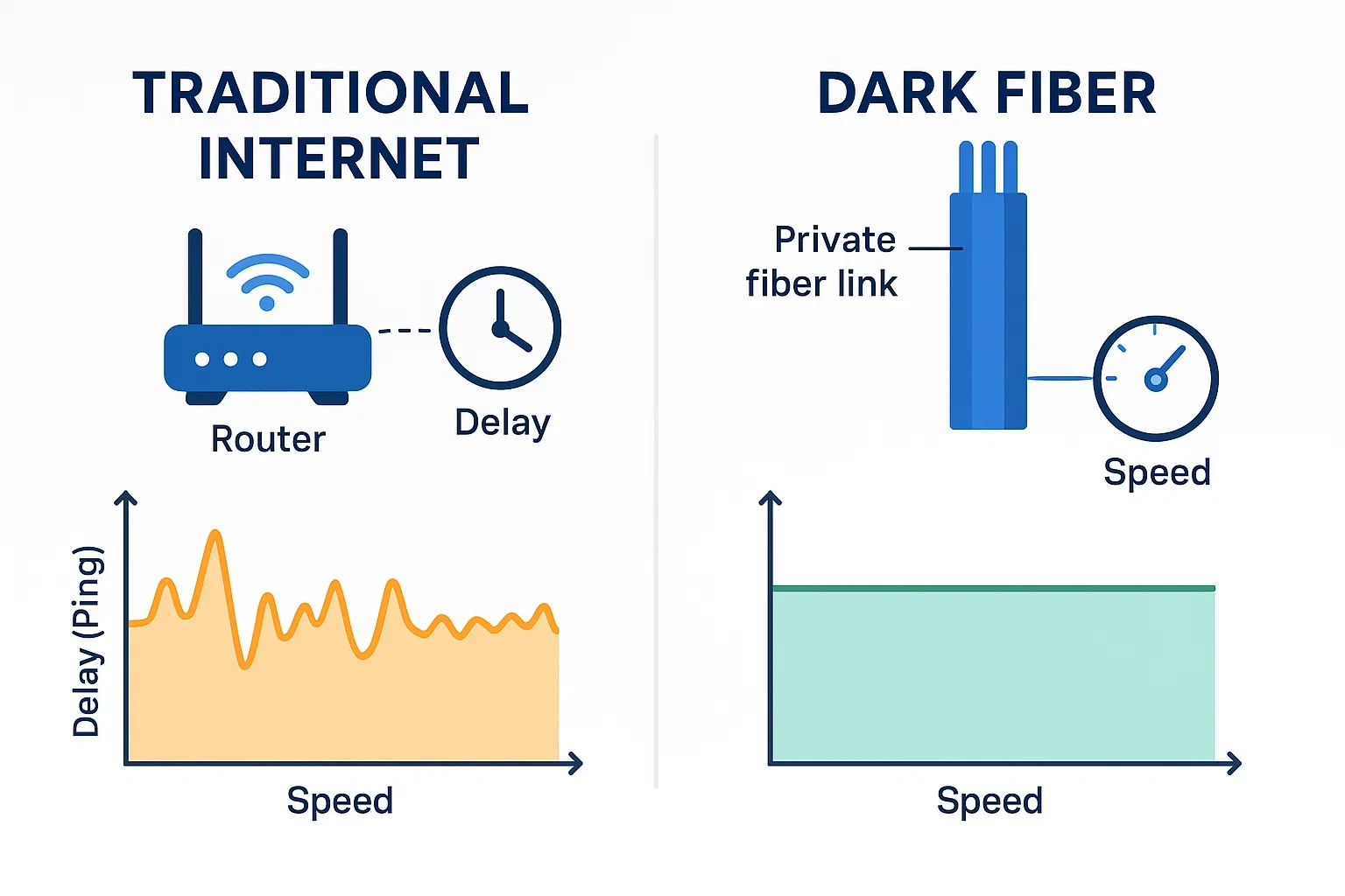 So sánh hai mô hình: Internet truyền thống và quang trắng