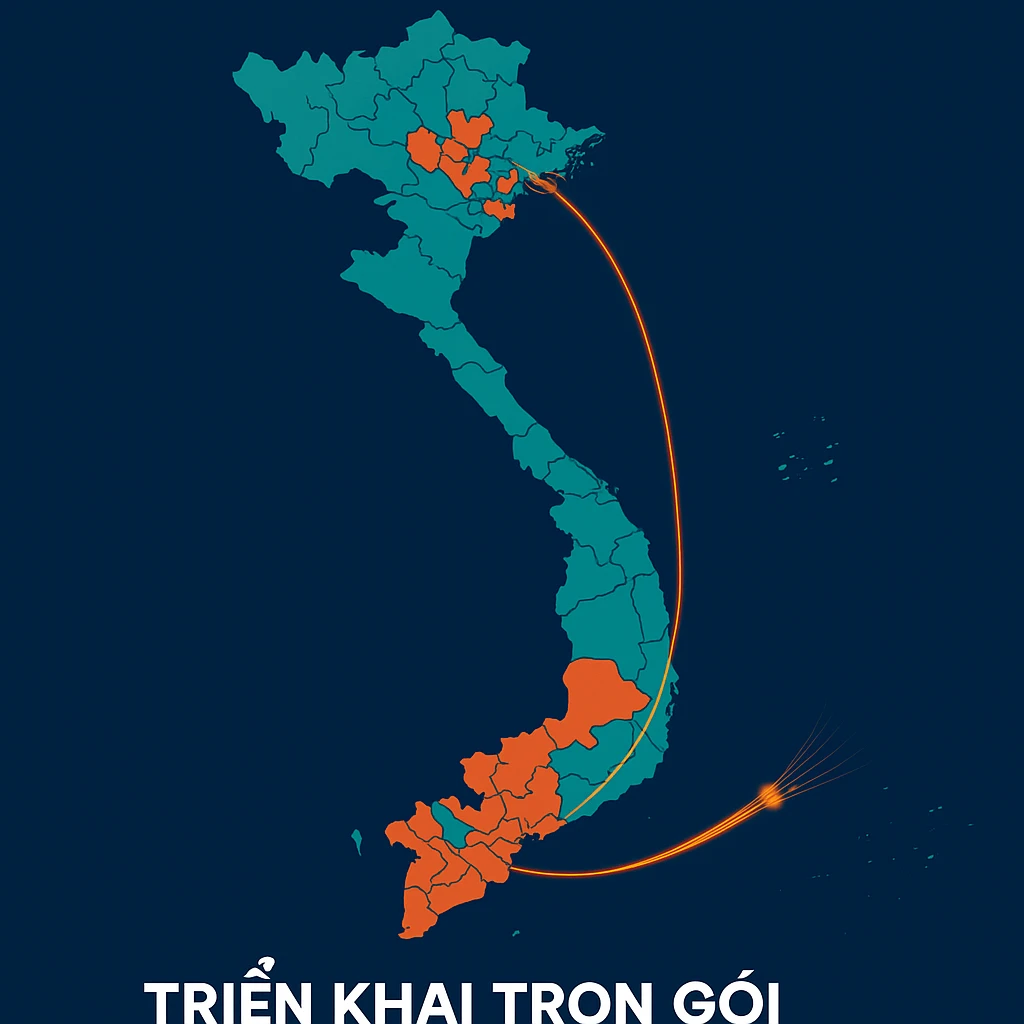 các tỉnh có dịch vụ triển khai mạng quang