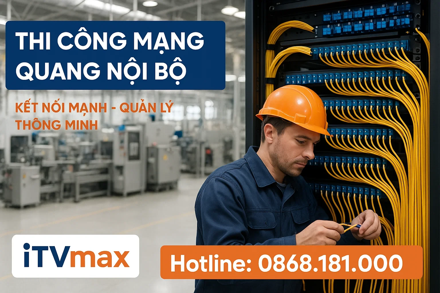 Thi Công Mạng Quang Nội Bộ Cho Nhà Máy – Hạ Tầng Mạnh, Kết Nối Ổn Định