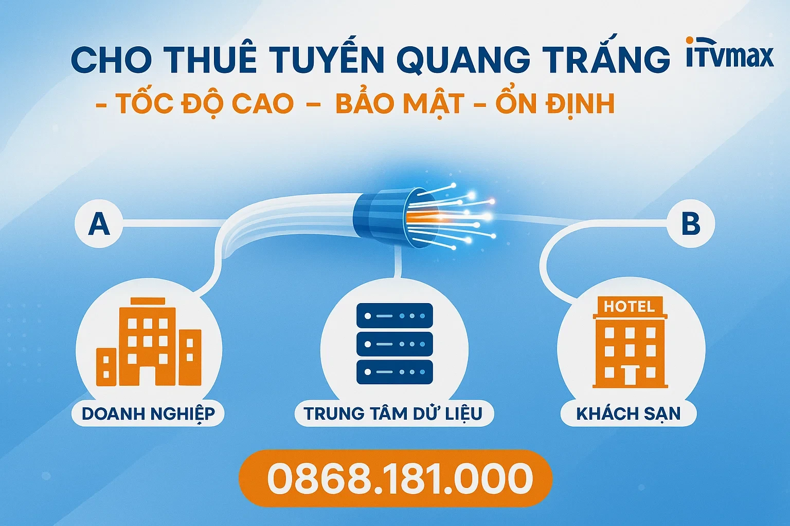 Dịch Vụ Cho Thuê Tuyến Quang Trắng – Băng Thông Cao, Riêng Biệt, Ổn Định
