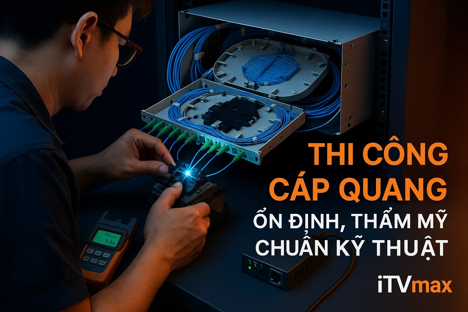 Thi Công Cáp Quang Chuyên Nghiệp – Đảm Bảo Tốc Độ, Ổn Định, Thẩm Mỹ